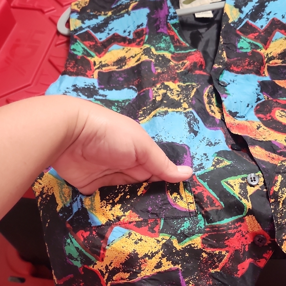 Protest 100% Silk Grunge Indie Sleeze Abstract Vest - Picture 5 of 7